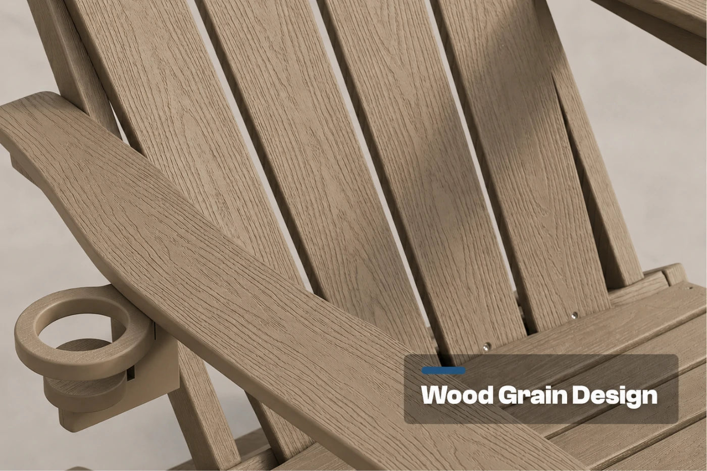 HDPE Reclining Adirondack Chair with Footrest