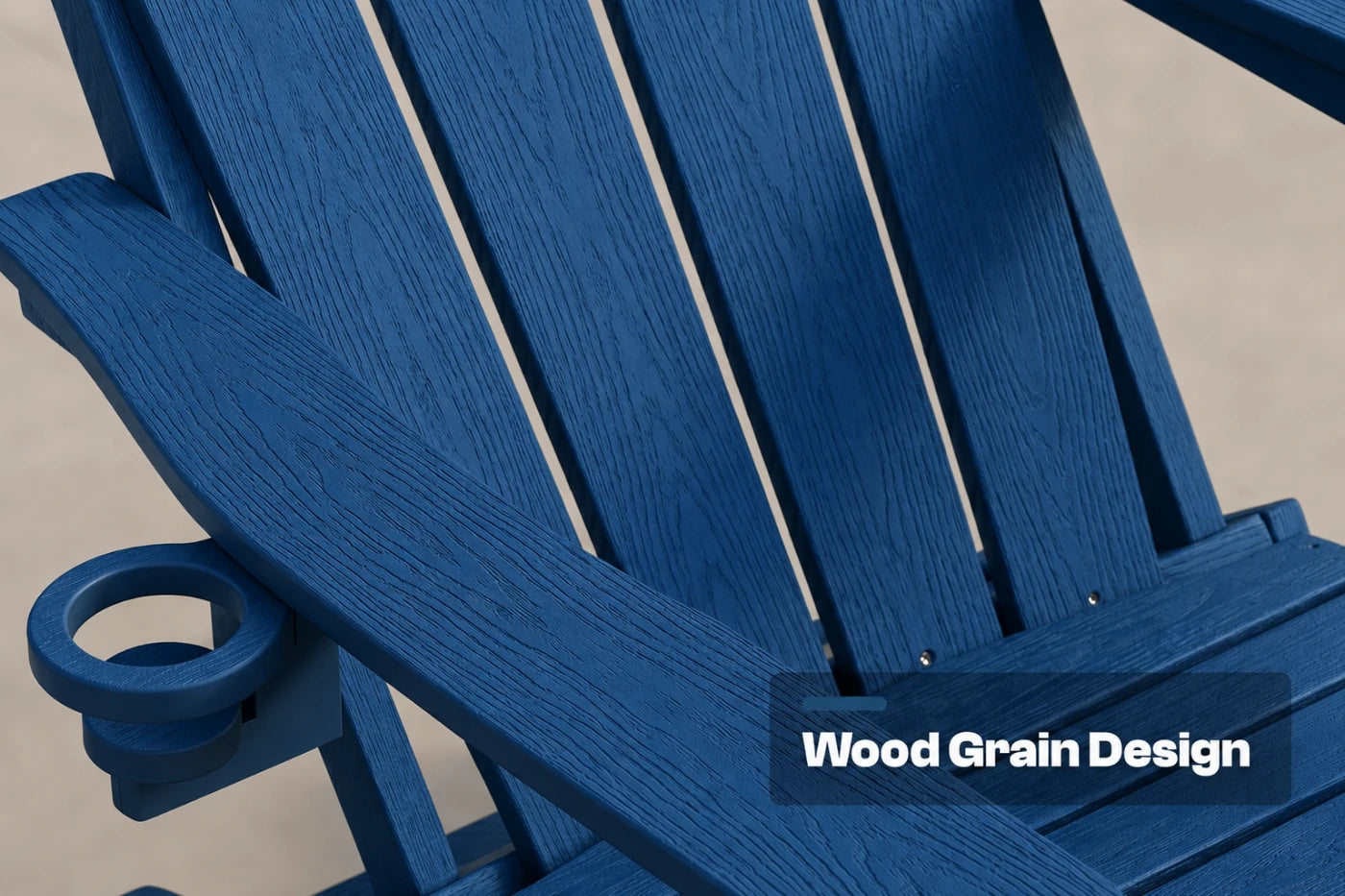 HDPE Reclining Adirondack Chair with Footrest