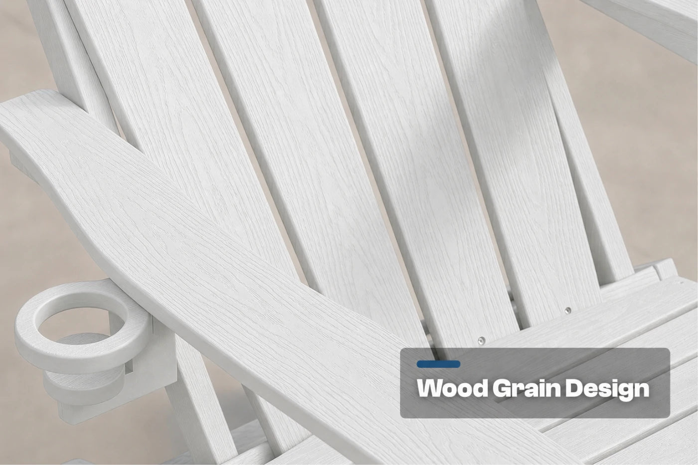 HDPE Reclining Adirondack Chair with Footrest