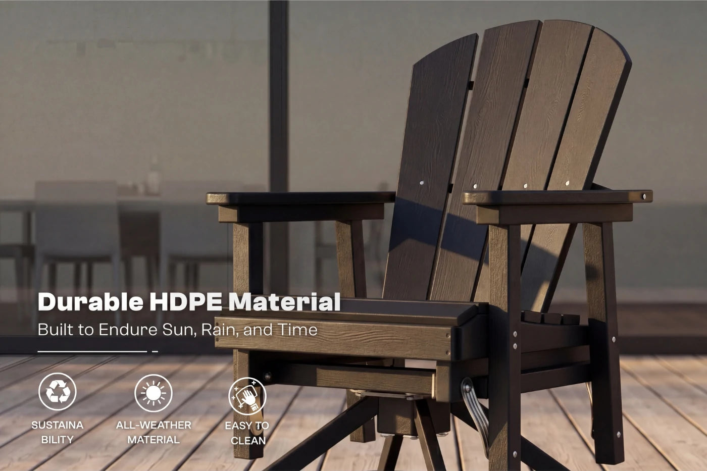 Perli™ Adirondack Swivel Glider Chair