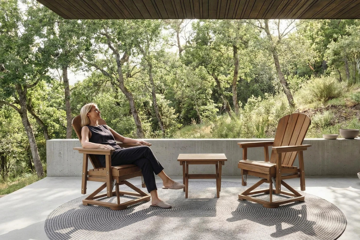Perli™ Adirondack Swivel Glider Chair