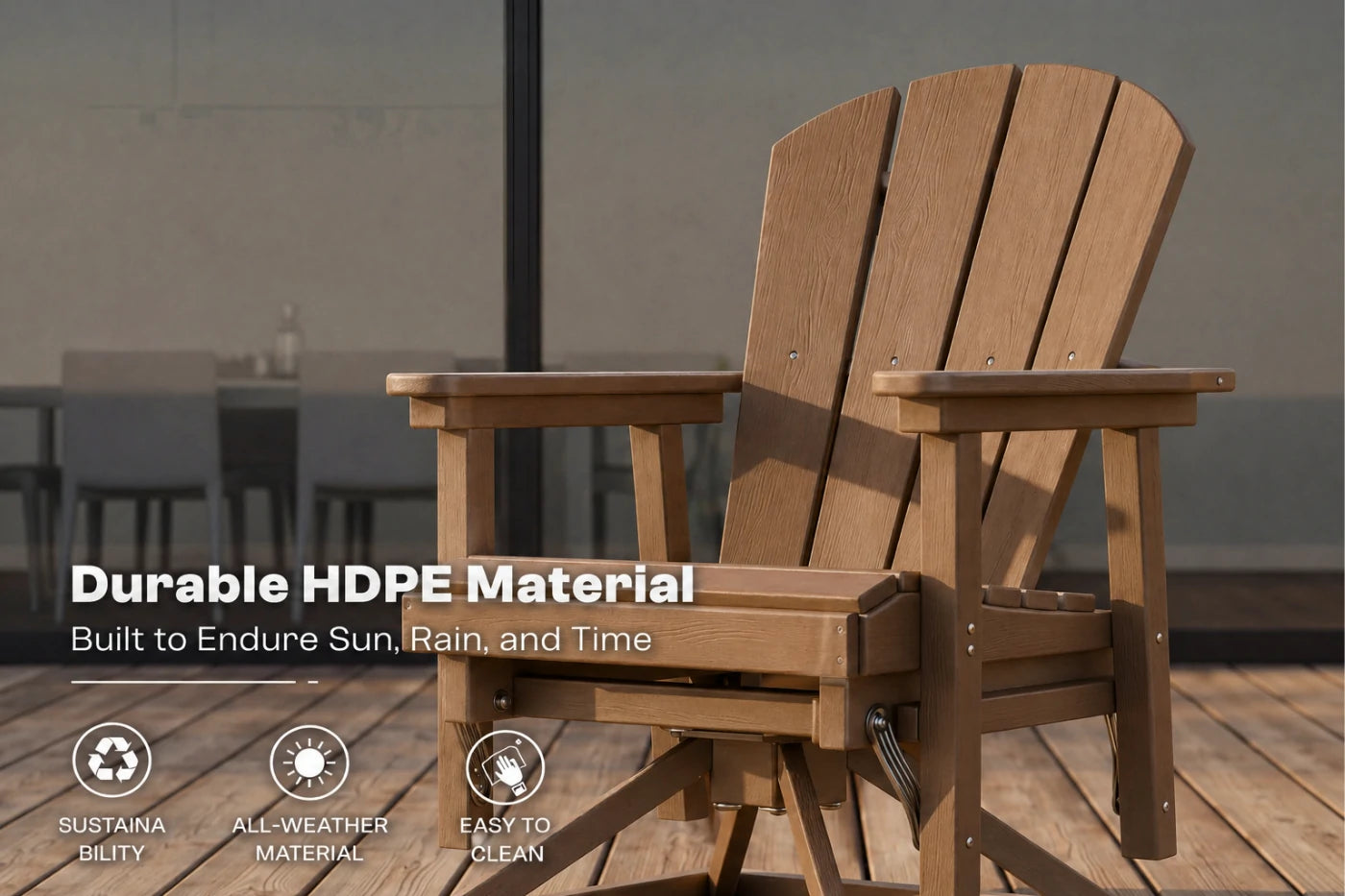 Perli™ Adirondack Swivel Glider Chair