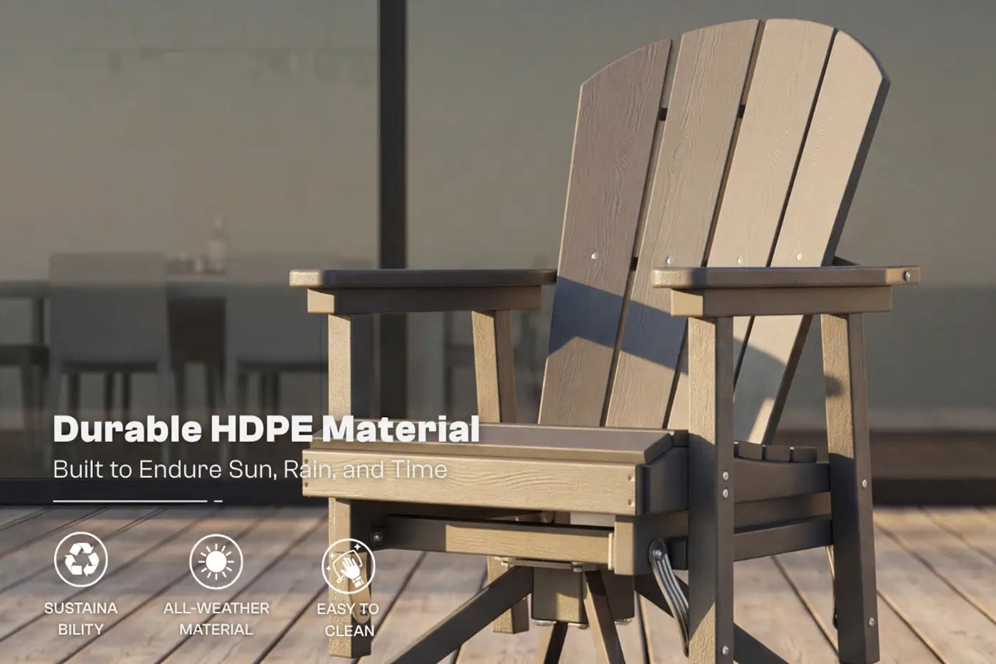 Perli™ Adirondack Swivel Glider Chair