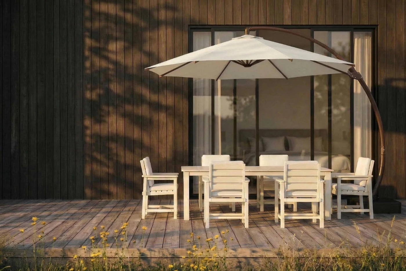 Cantilever Umbrella with Base