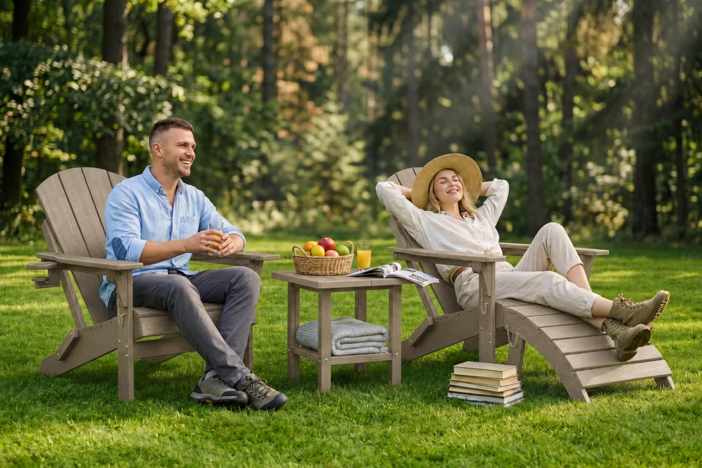 HDPE Reclining Adirondack Chair
