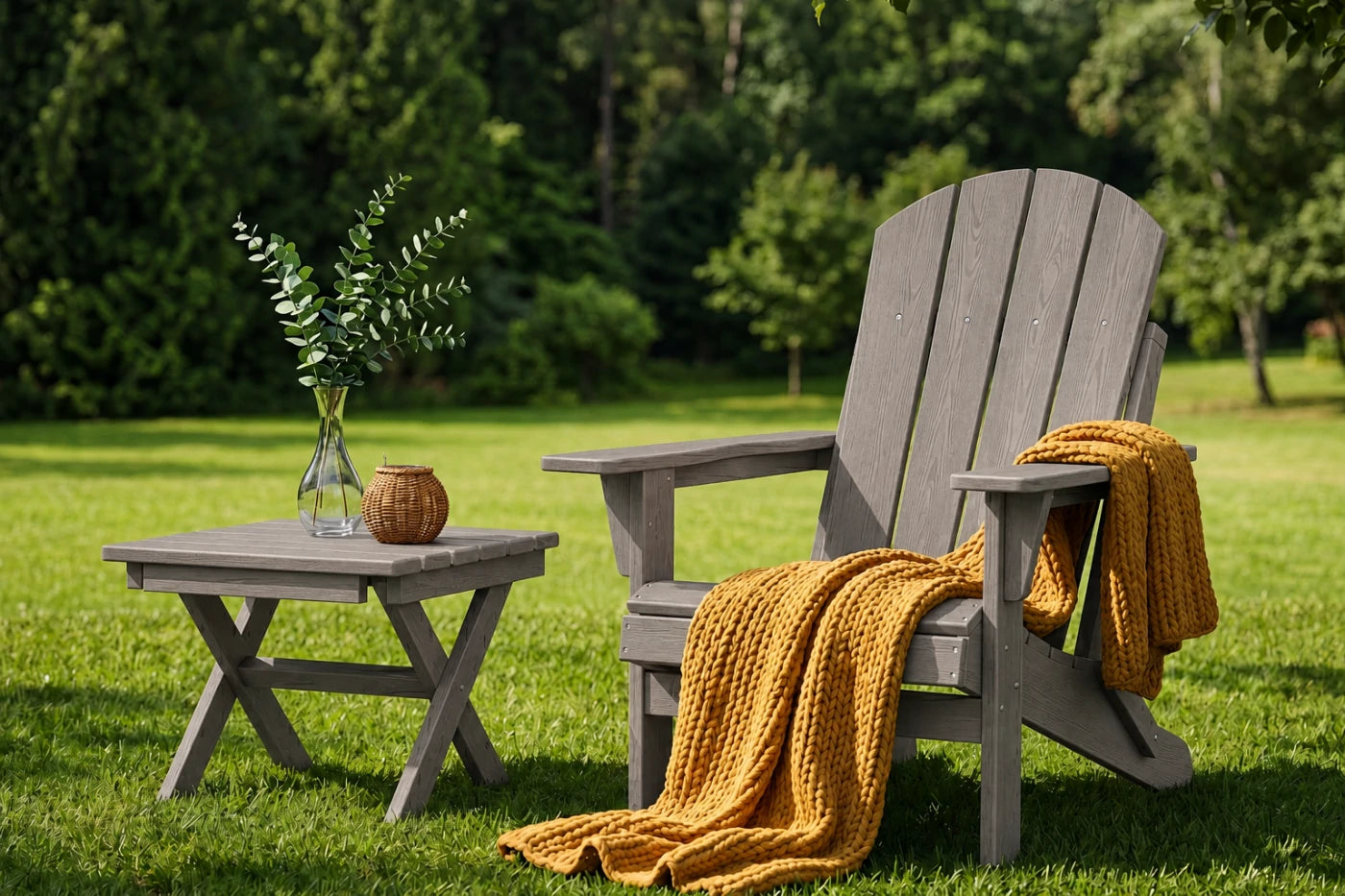 HDPE Reclining Adirondack Chair