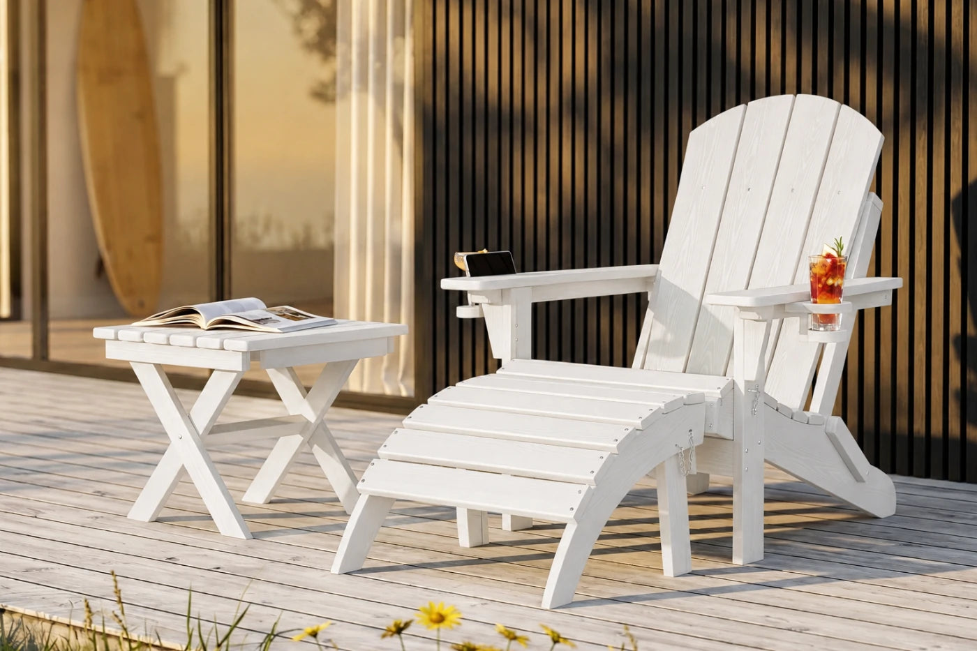 HDPE Reclining Adirondack Chair