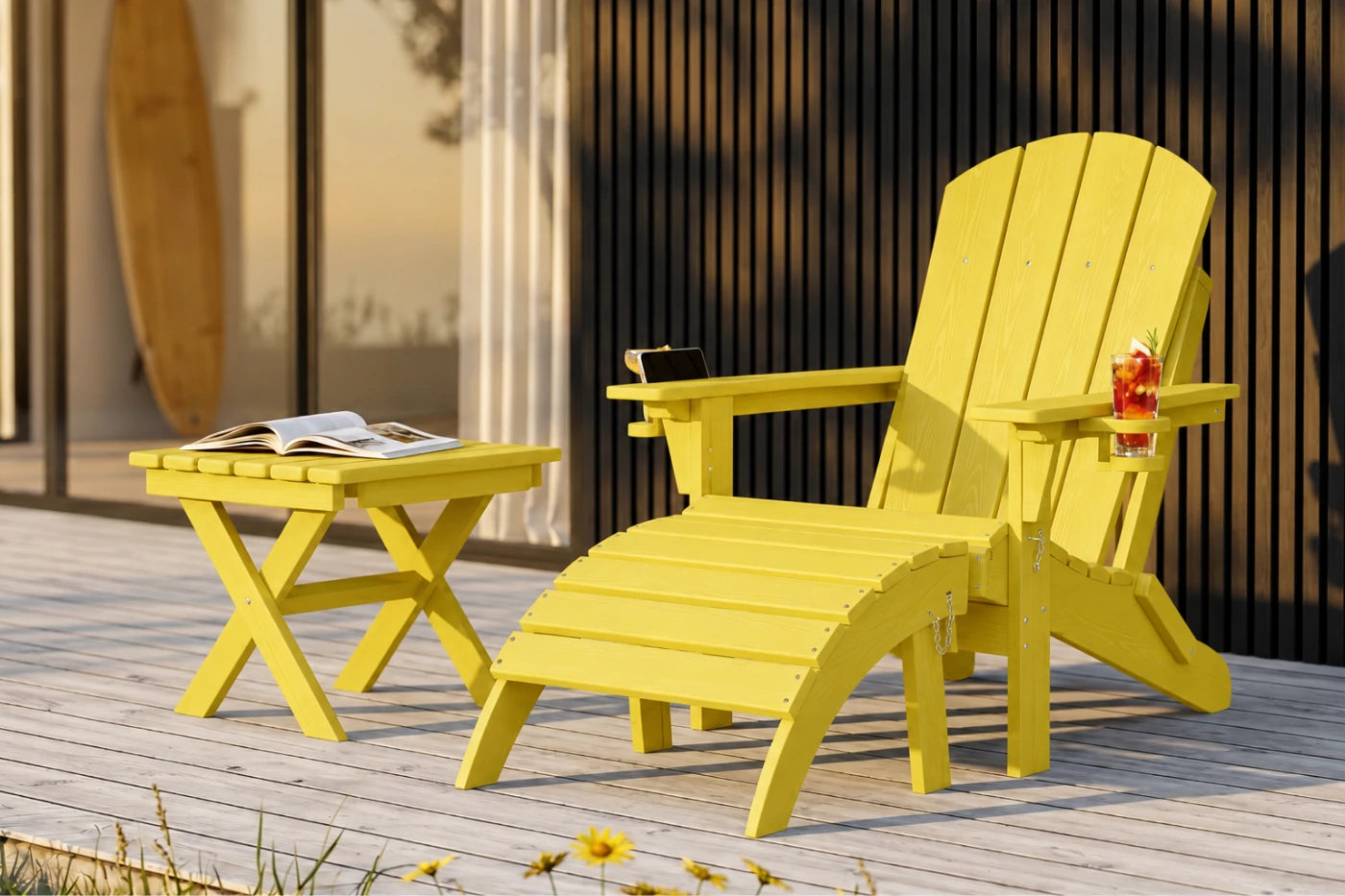HDPE Reclining Adirondack Chair