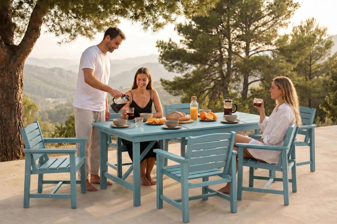 HDPE Outdoor Dining Set