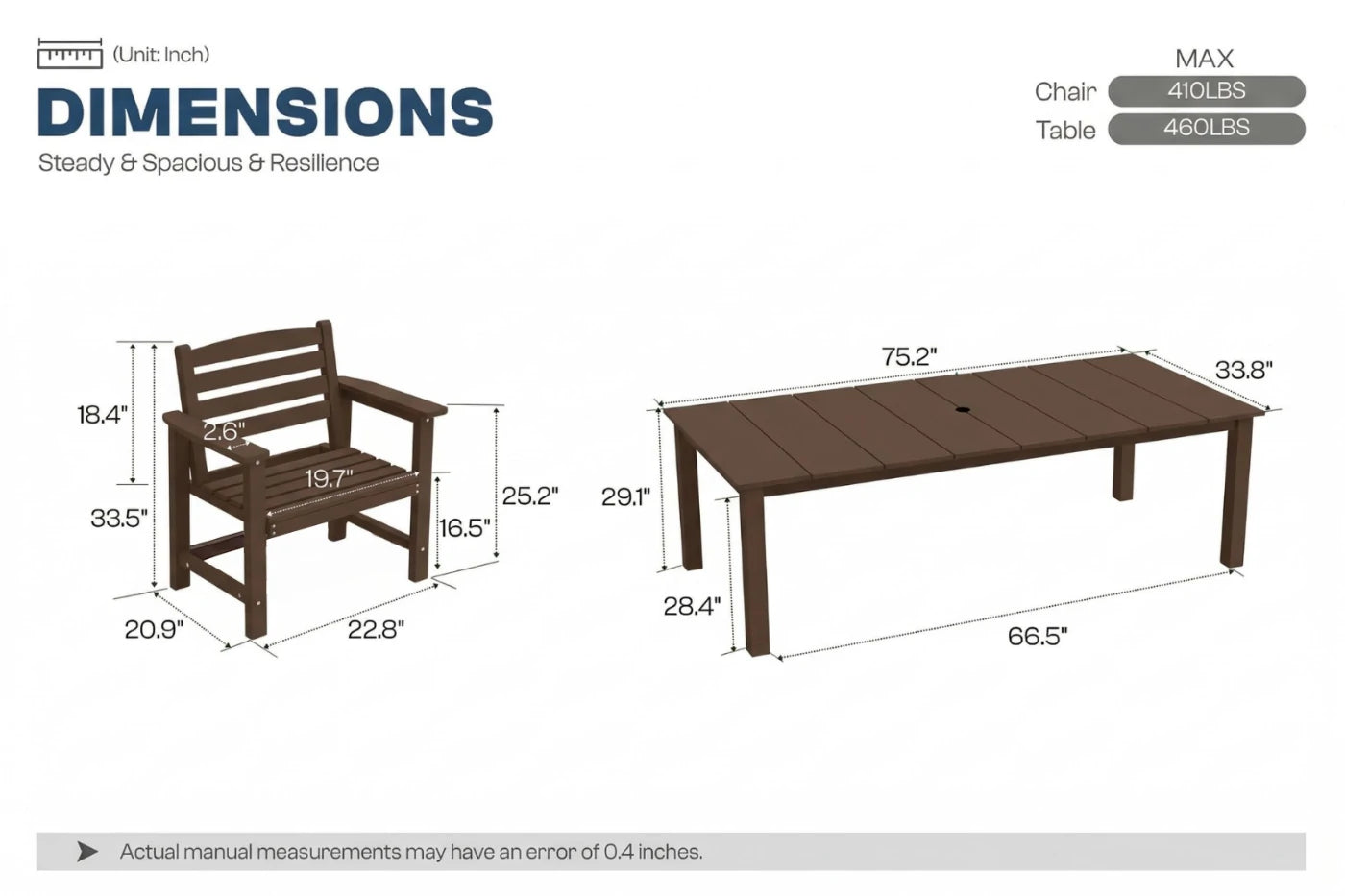 Perli™ Outdoor Dining Set - Table & Chairs