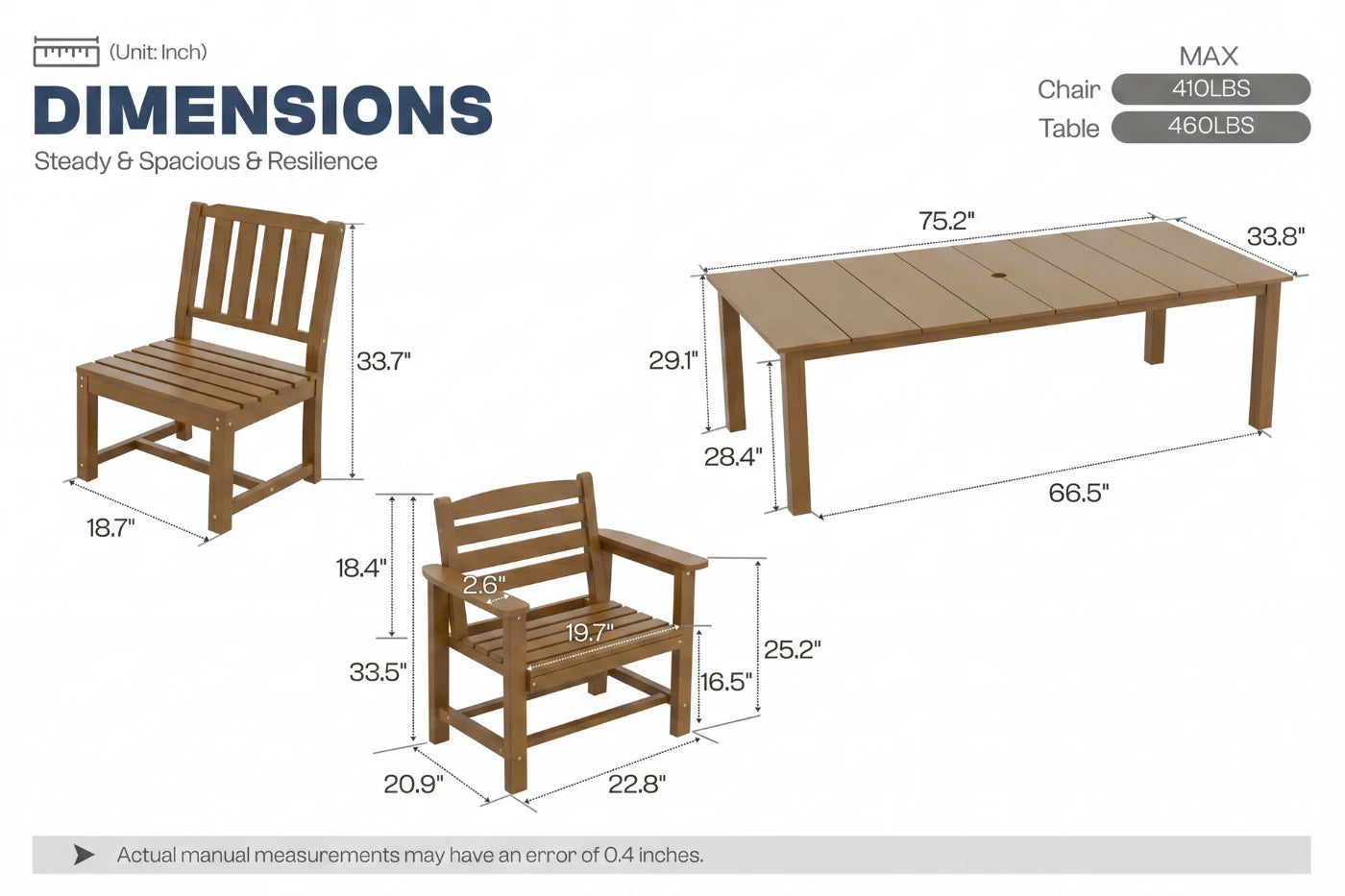 Perli™ Outdoor Dining Set - Table & Chairs
