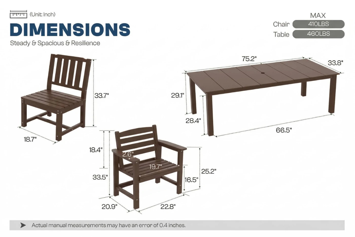 Perli™ Outdoor Dining Set - Table & Chairs