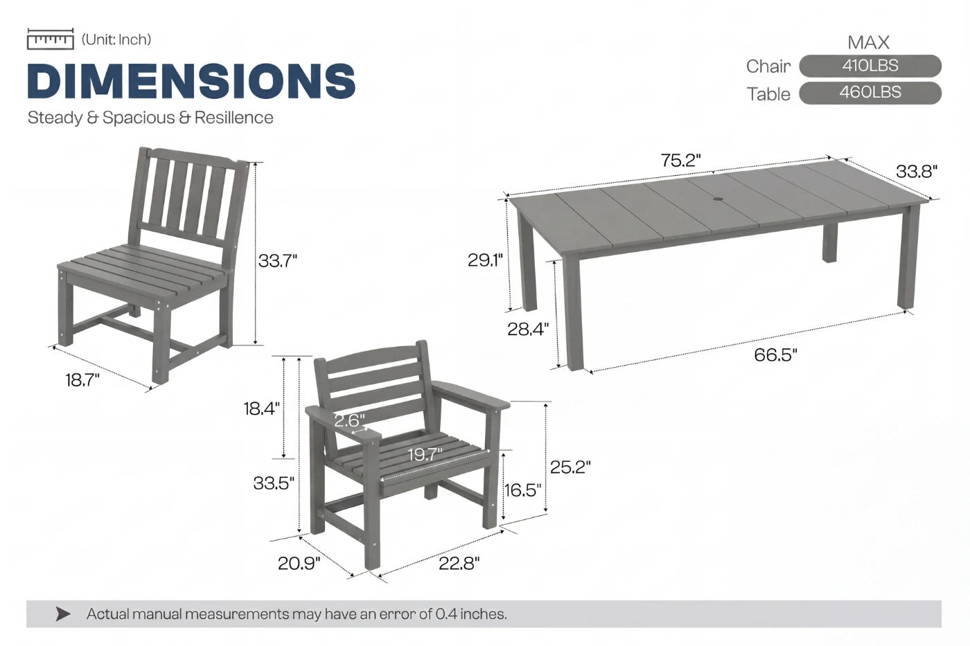 Perli™ Outdoor Dining Set - Table & Chairs