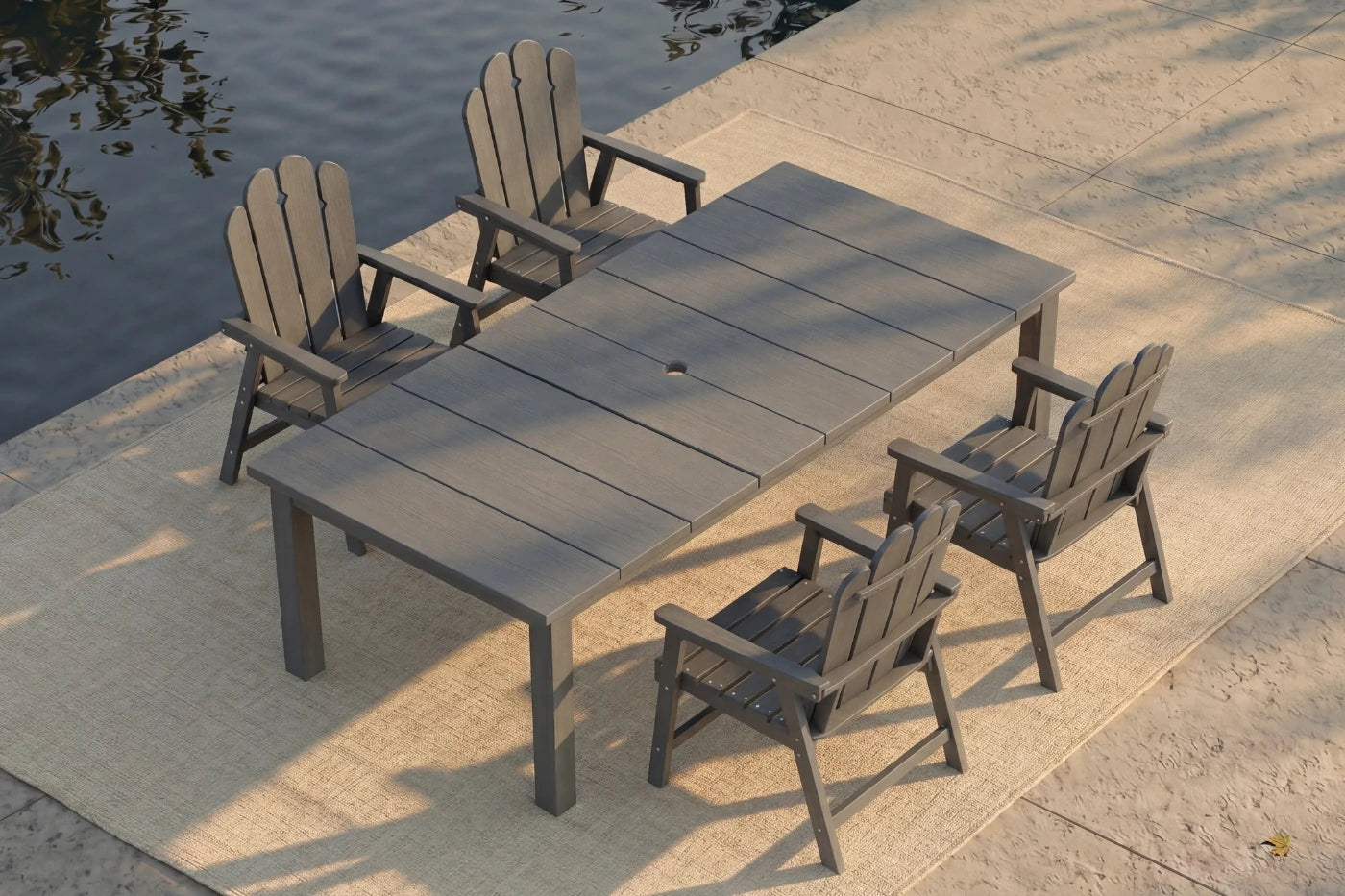 Wave™ All-Weather HDPE Outdoor Dining Set