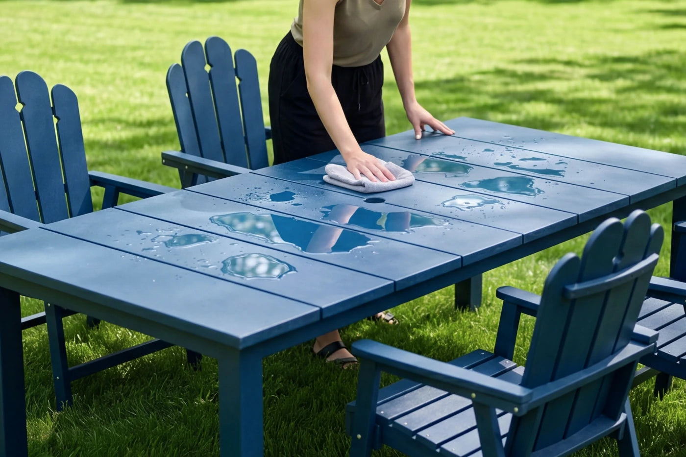 Wave™ All-Weather HDPE Outdoor Dining Set