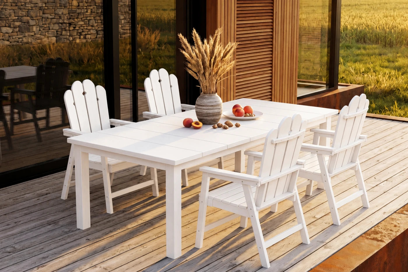 Wave™ All-Weather HDPE Outdoor Dining Set