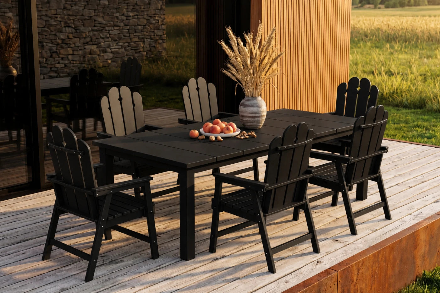 Wave™ All-Weather HDPE Outdoor Dining Set