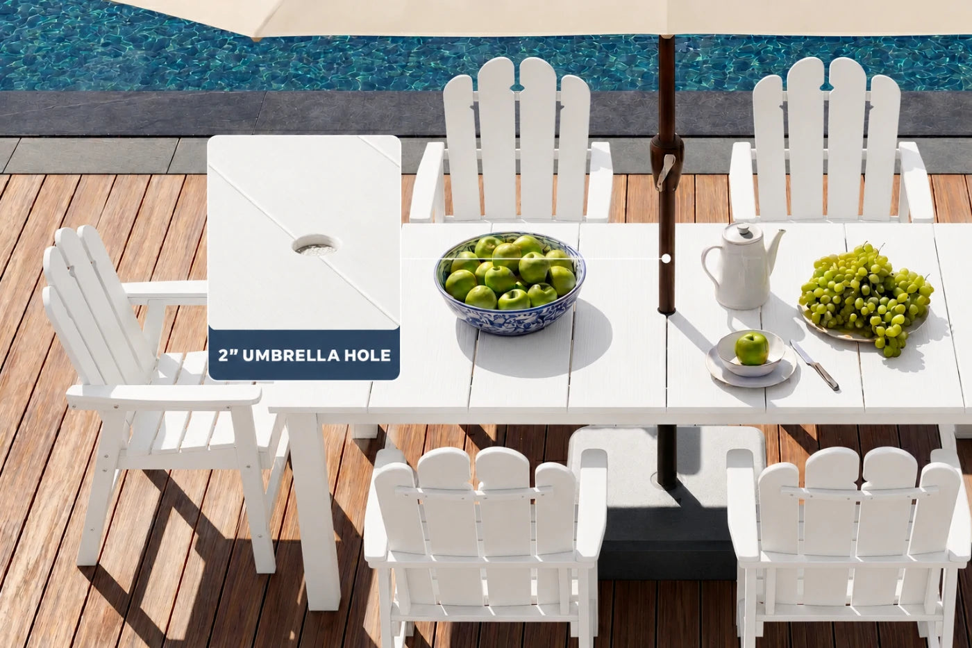 Wave™ All-Weather HDPE Outdoor Dining Set