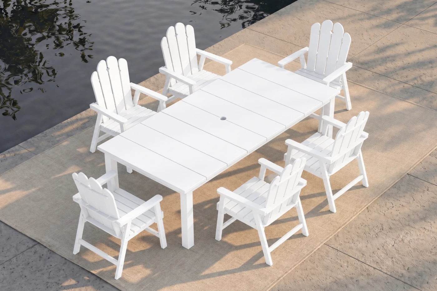 Wave™ All-Weather HDPE Outdoor Dining Set