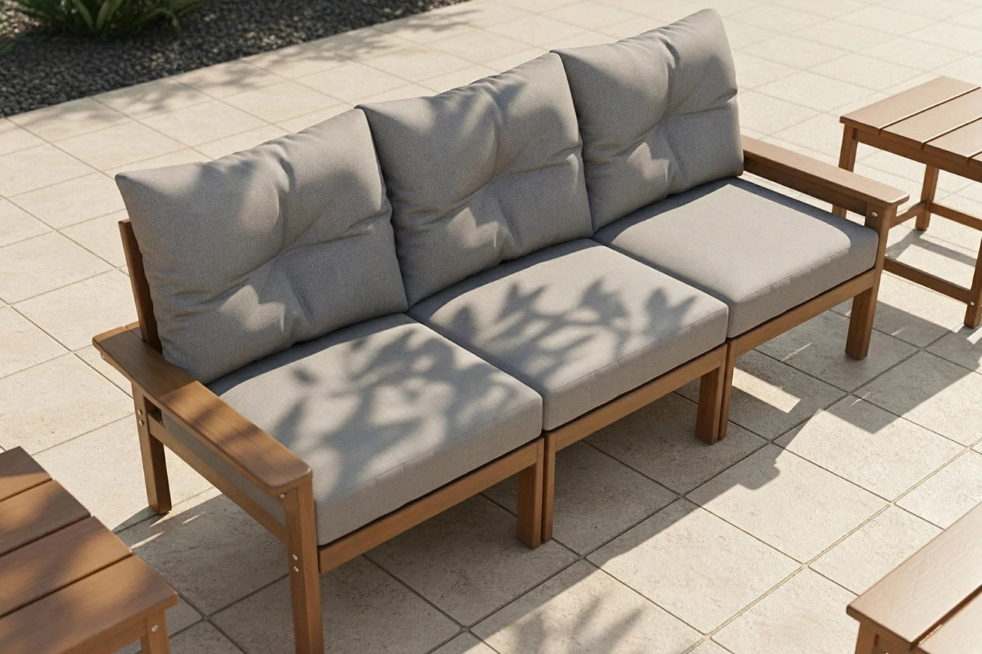 HDPE Sectional Patio Couch Set