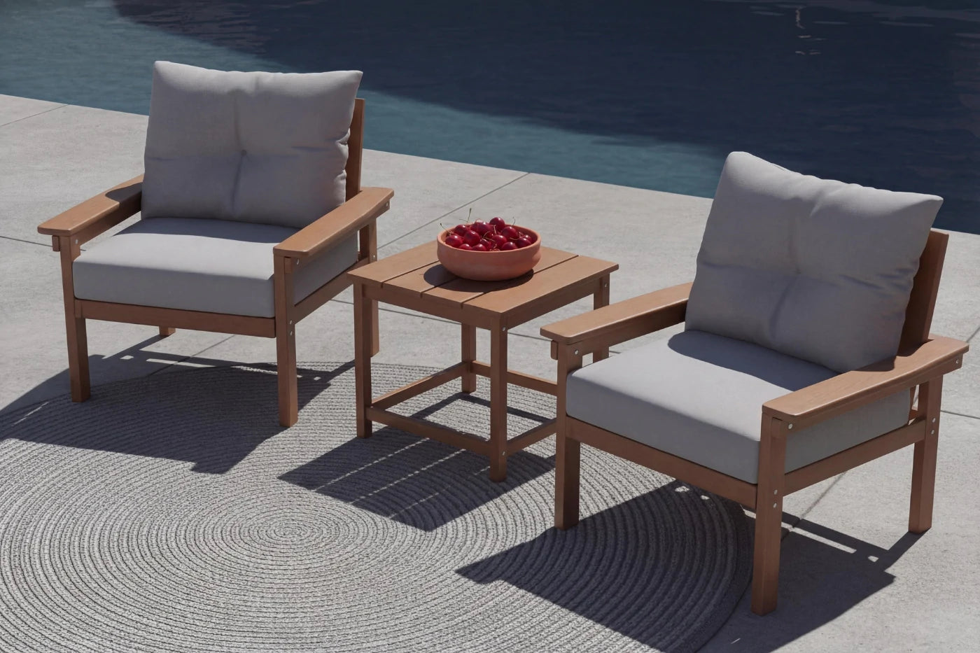 HDPE Sectional Patio Couch Set