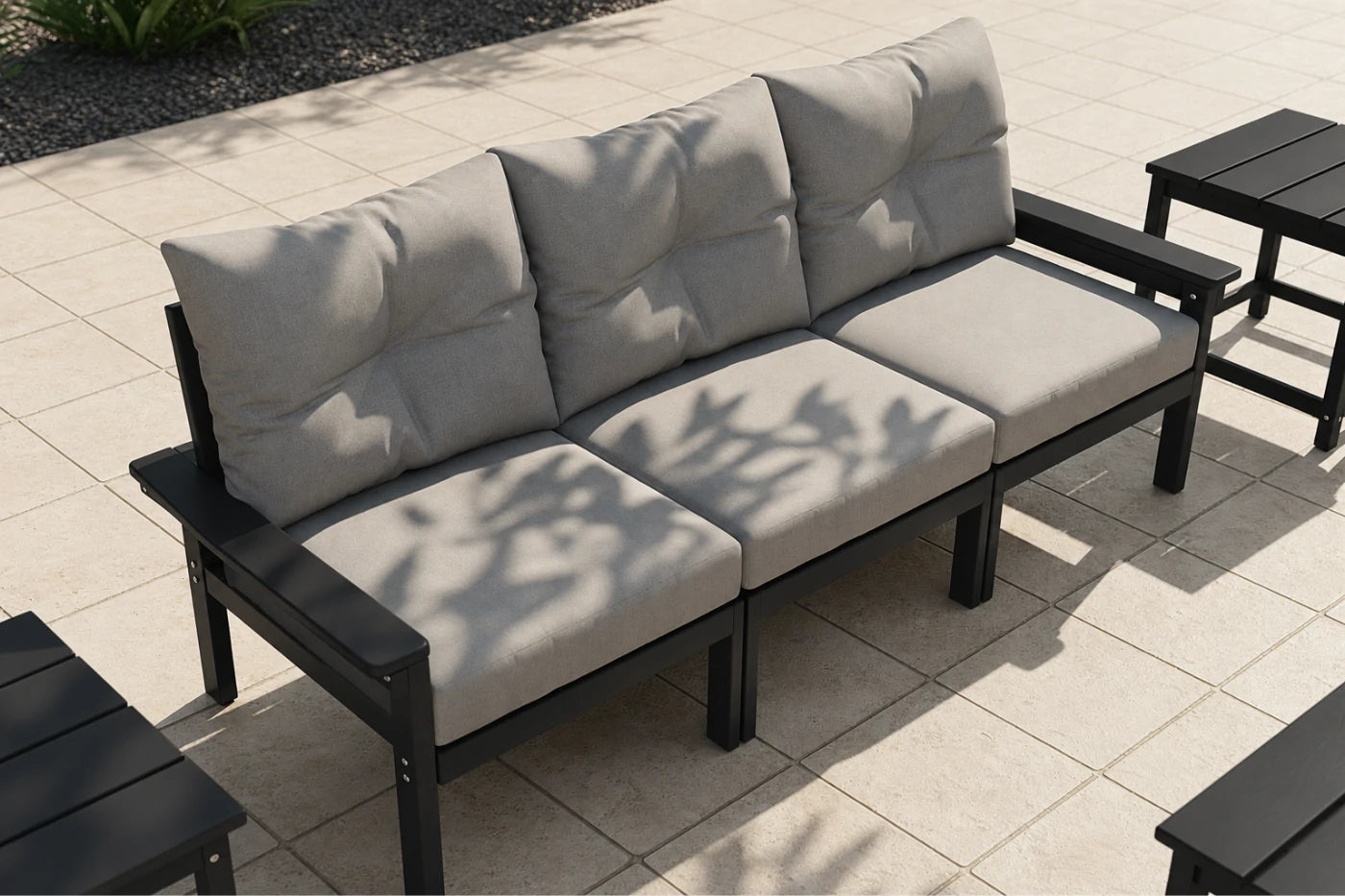 HDPE Sectional Patio Couch Set