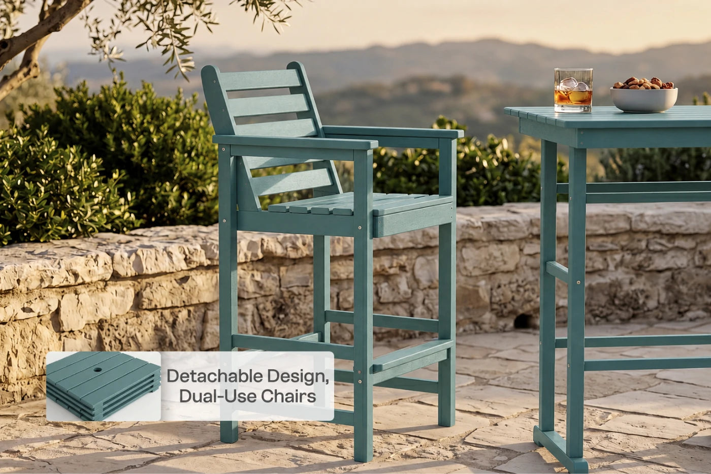 Tall Bar Chair Set