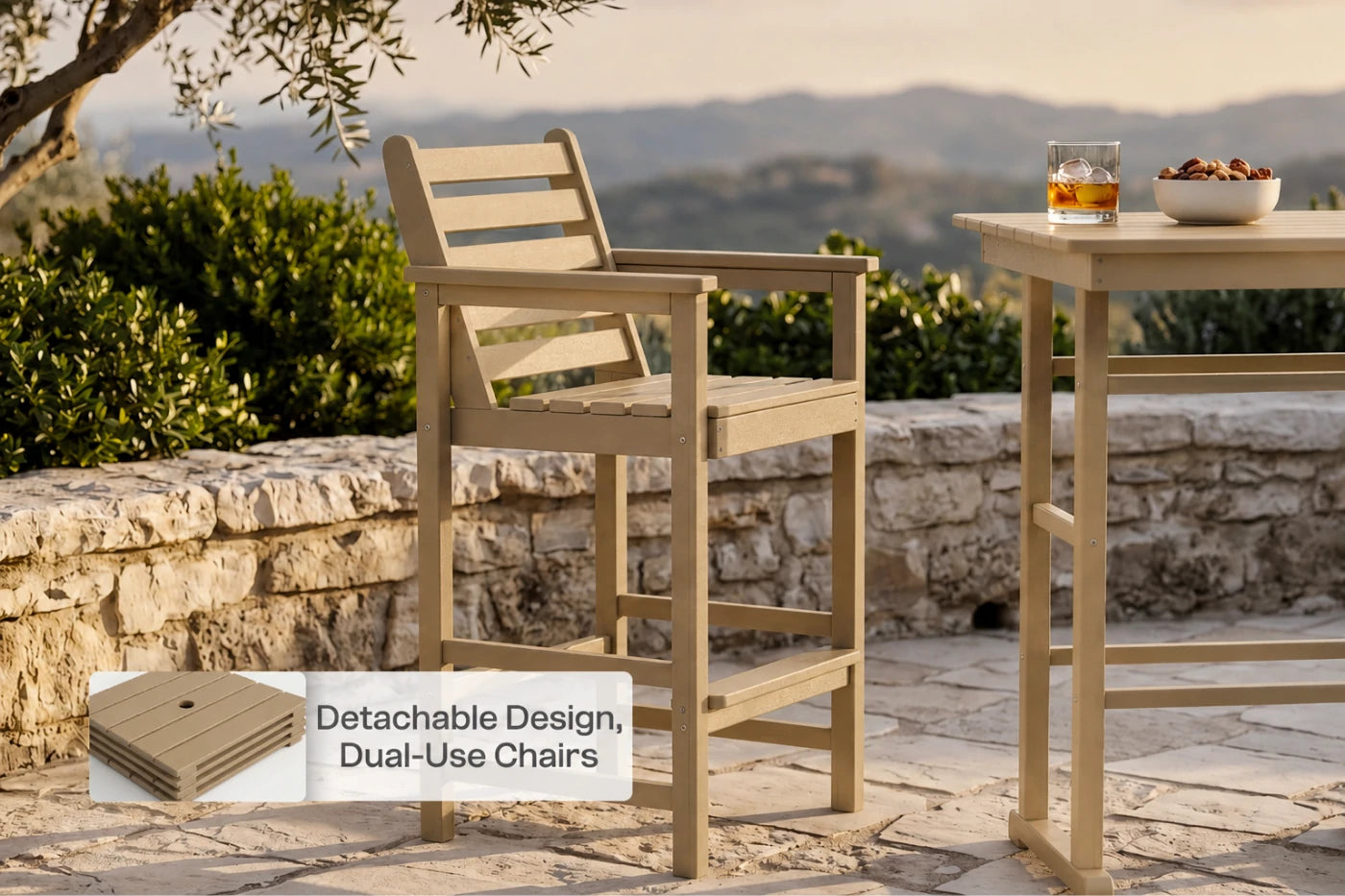 Tall Bar Chair Set