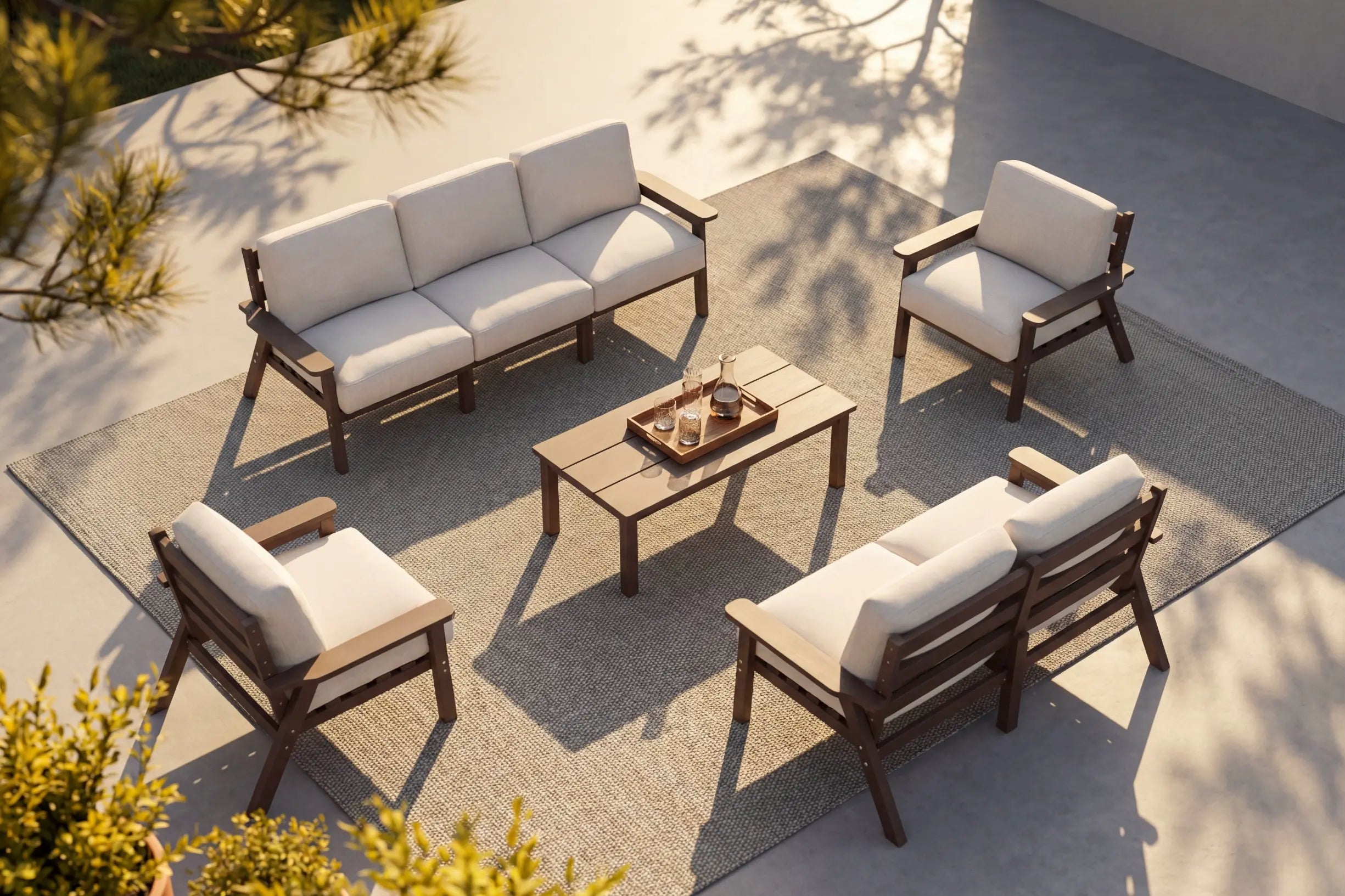 HDPE Modular Outdoor Sofa Set