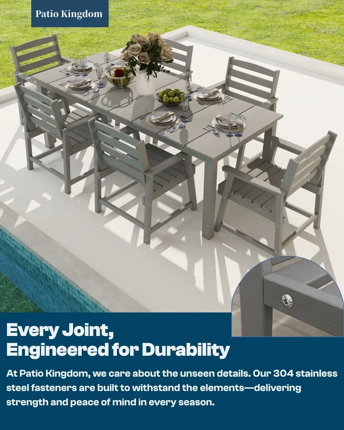 Outdoor Dining Set - Table & Chairs