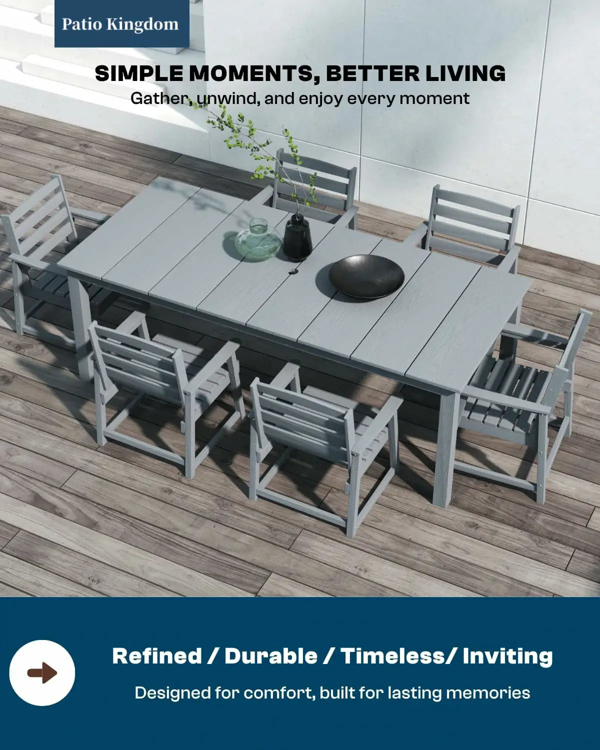Outdoor Dining Set - Table & Chairs