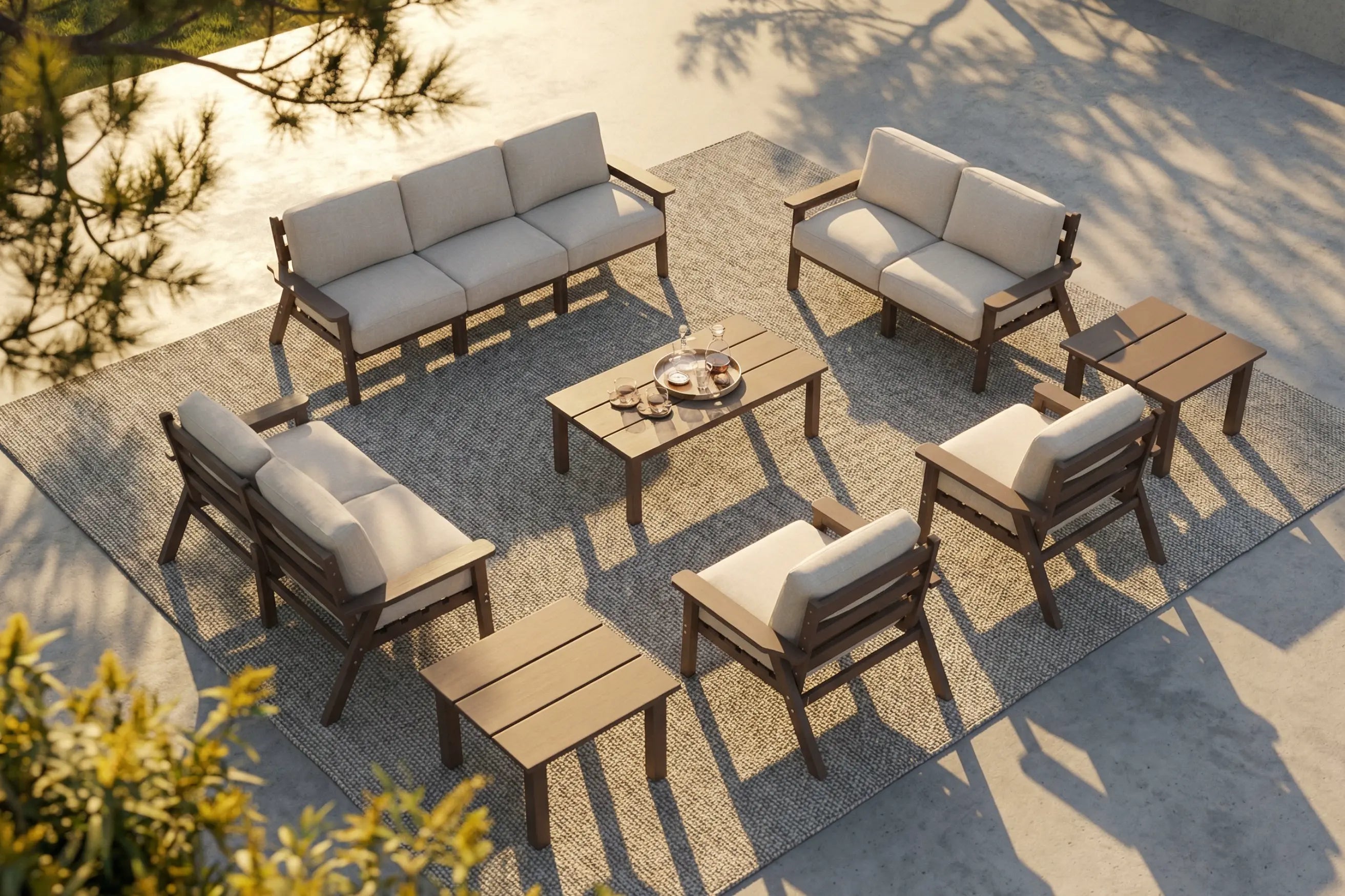 HDPE Modular Outdoor Sofa Set