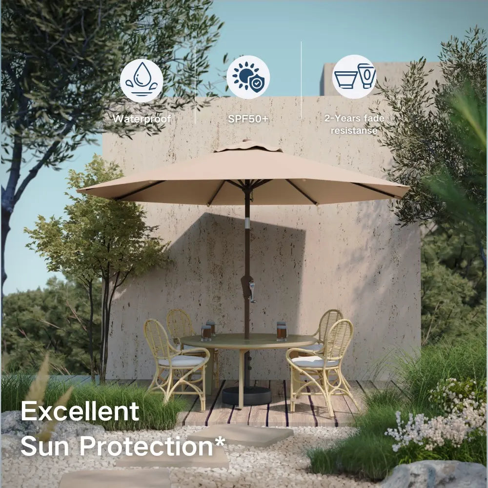 9FT Autotilt Patio Umbrella