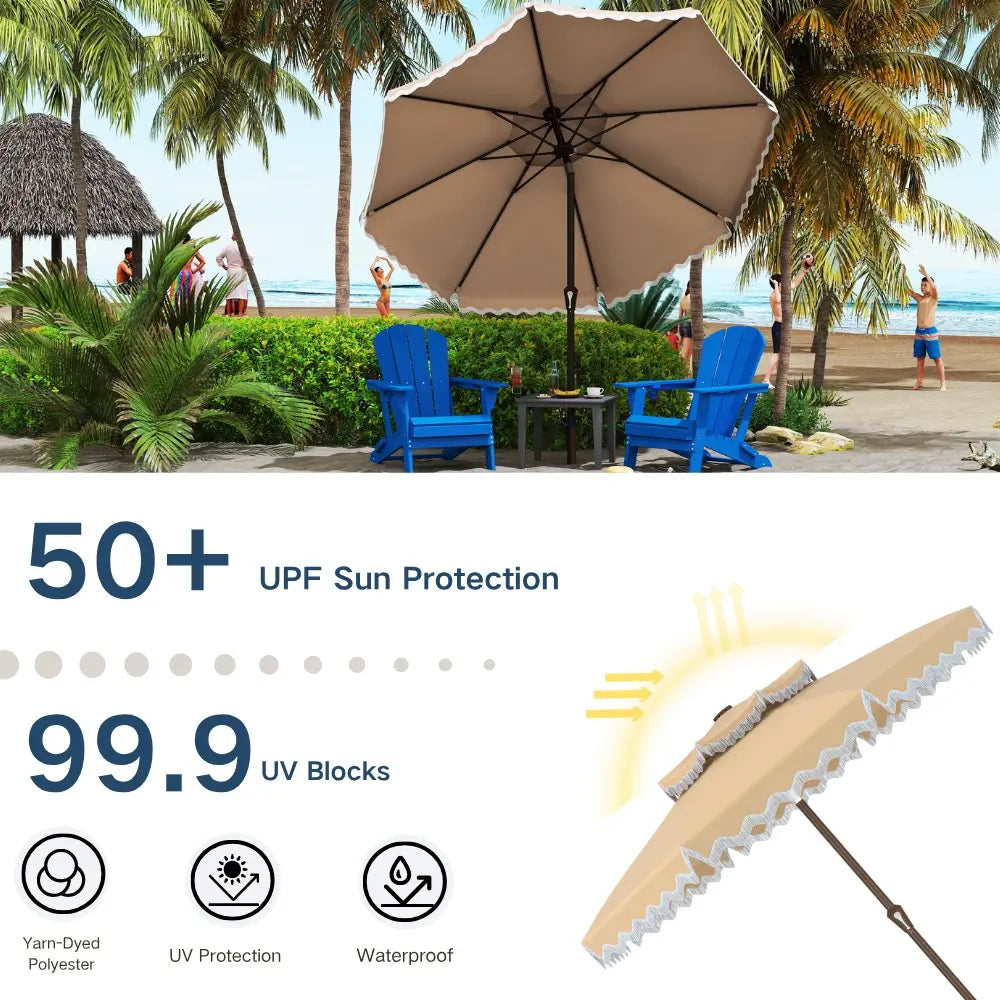 patio kingdom Fringe Patio Umbrella