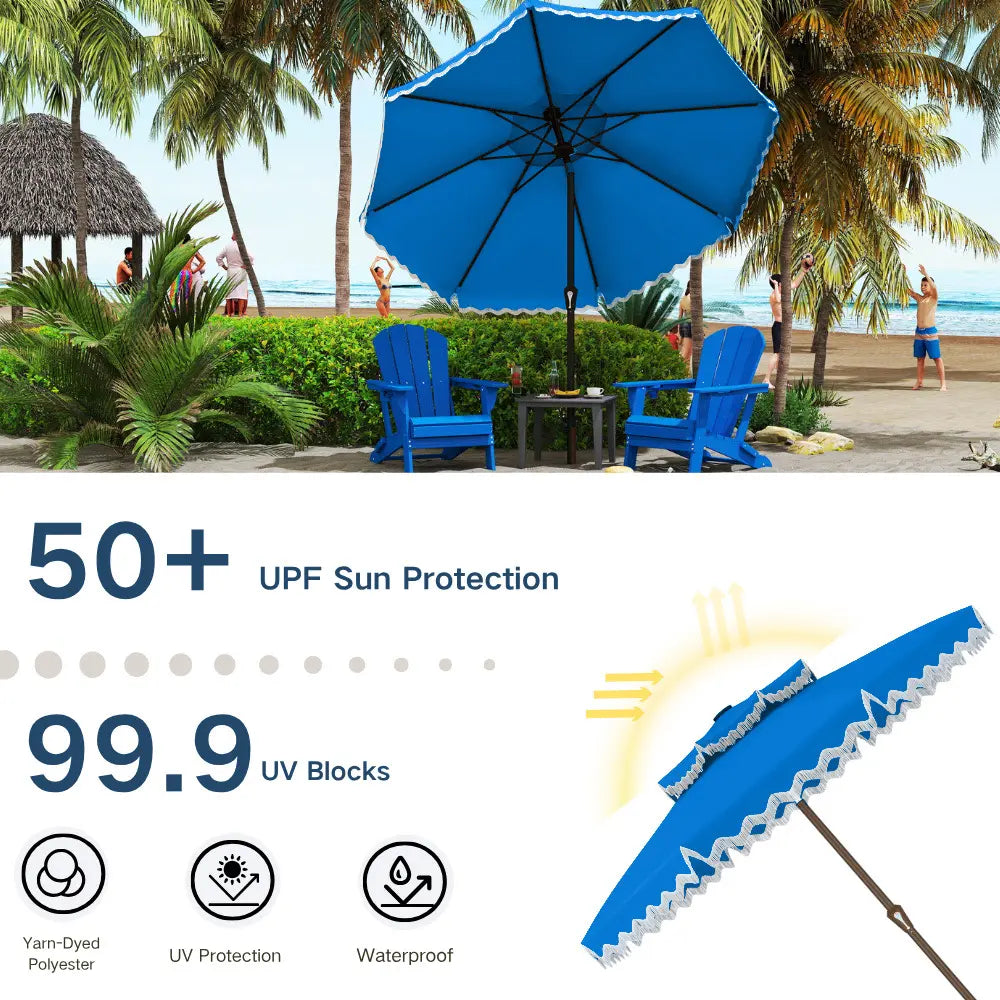 patio kingdom Fringe Patio Umbrella