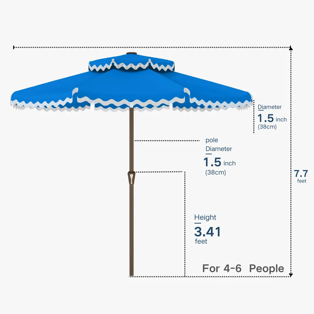 patio kingdom Fringe Patio Umbrella