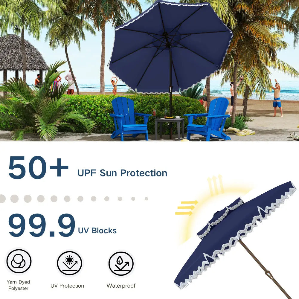 patio kingdom Fringe Patio Umbrella
