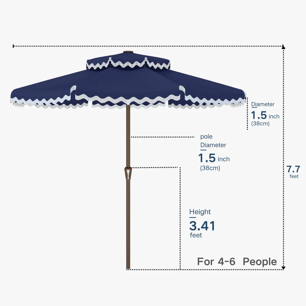 patio kingdom Fringe Patio Umbrella