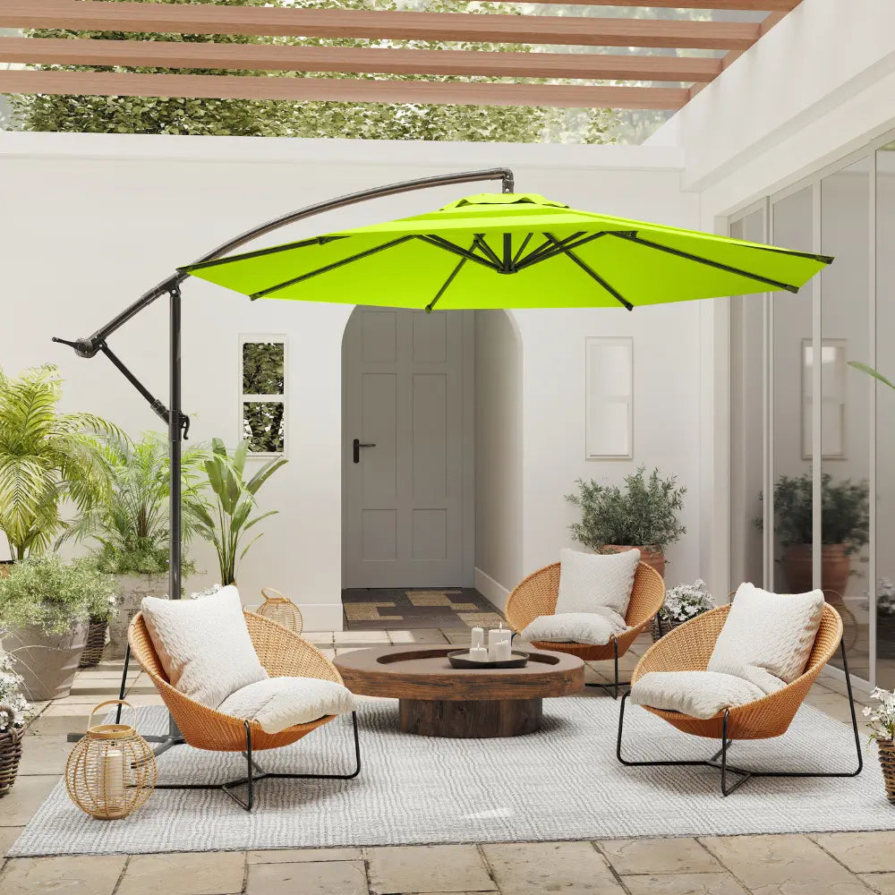 patio kingdom Offset Hanging Umbrella
