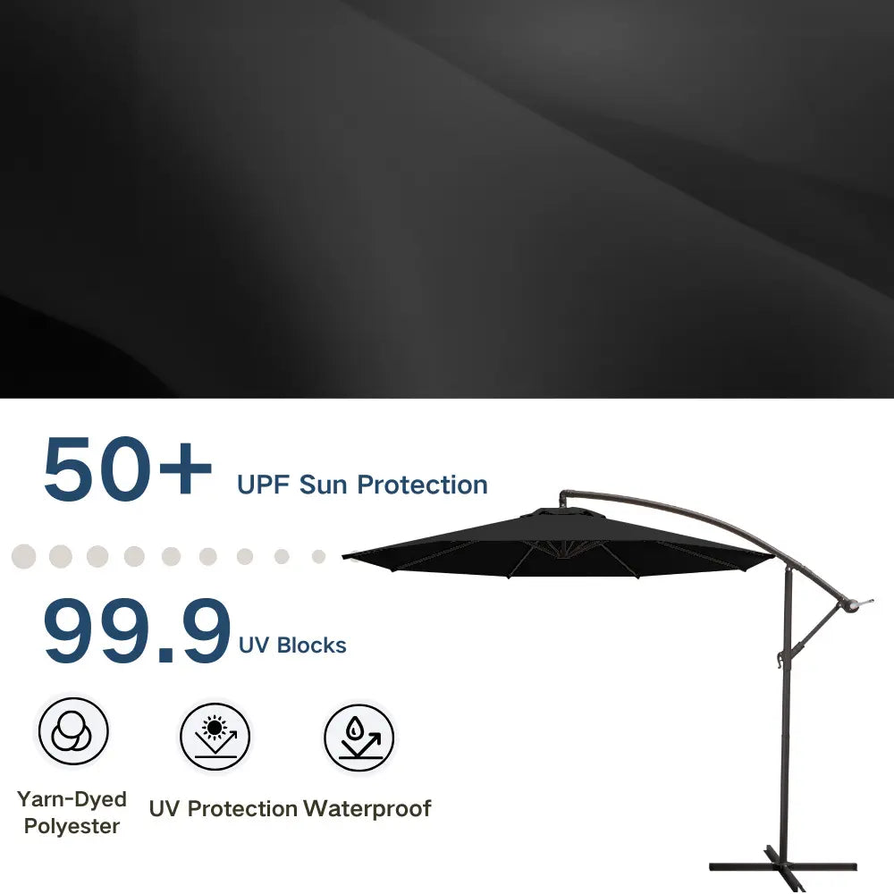 patio kingdom Offset Hanging Umbrella