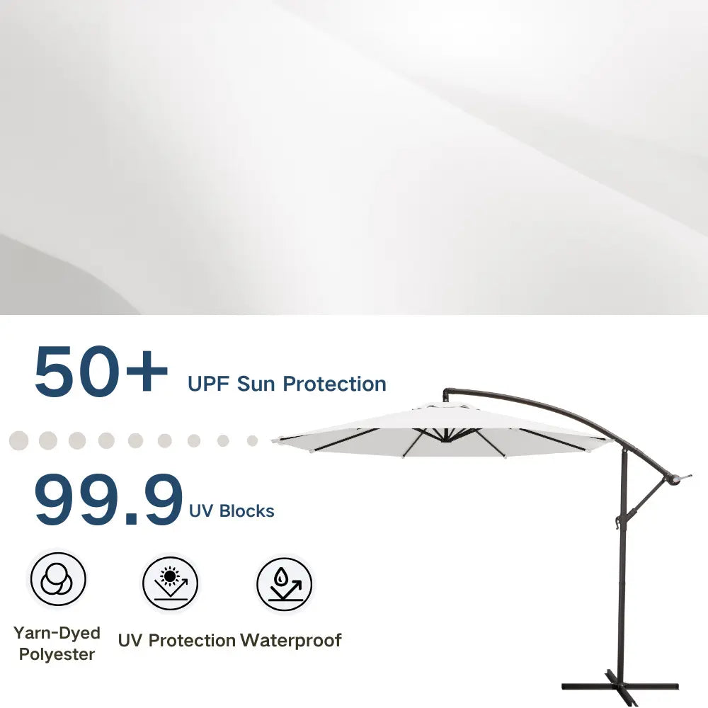 patio kingdom Offset Hanging Umbrella