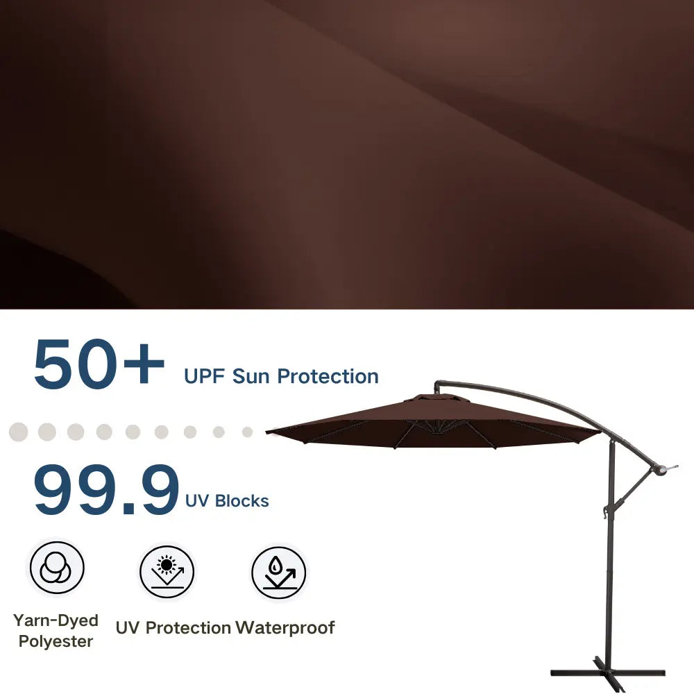 patio kingdom Offset Hanging Umbrella