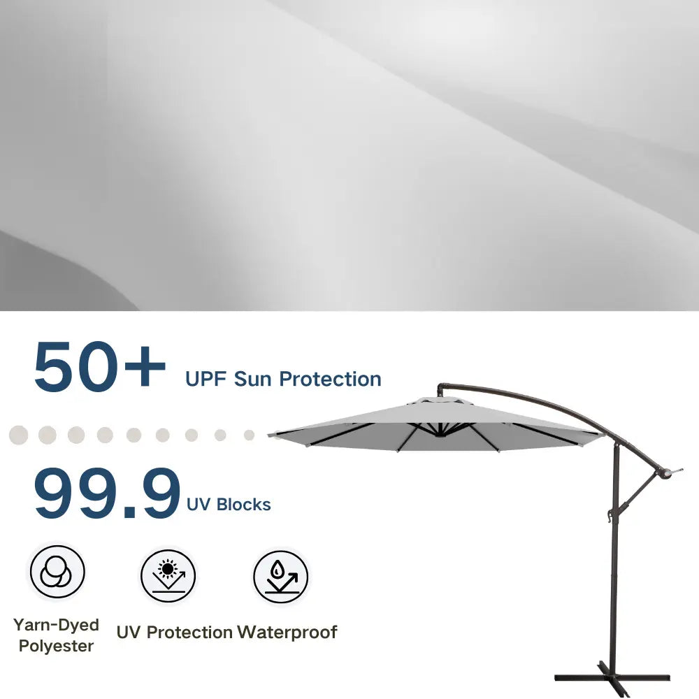 patio kingdom Offset Hanging Umbrella