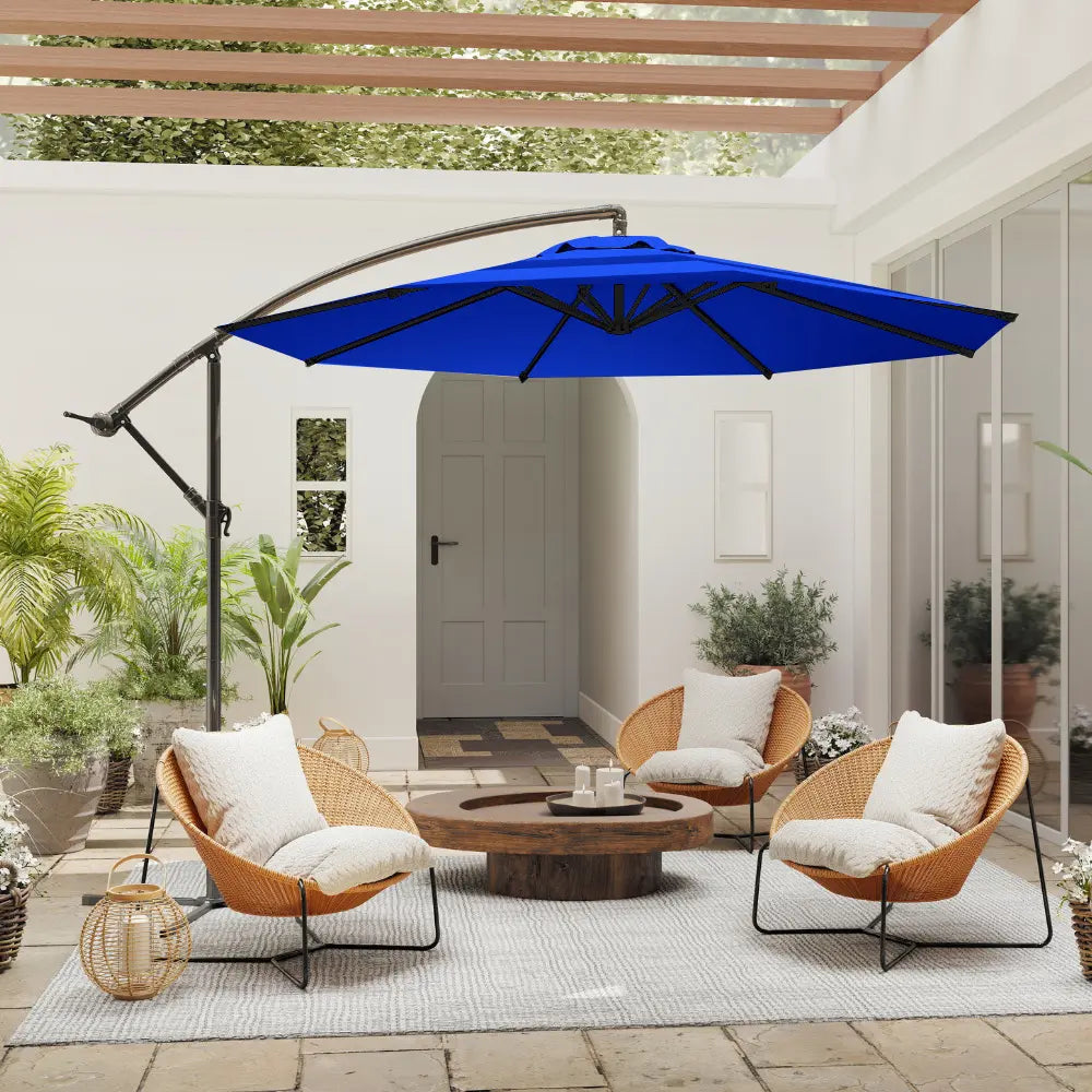 patio kingdom Offset Hanging Umbrella