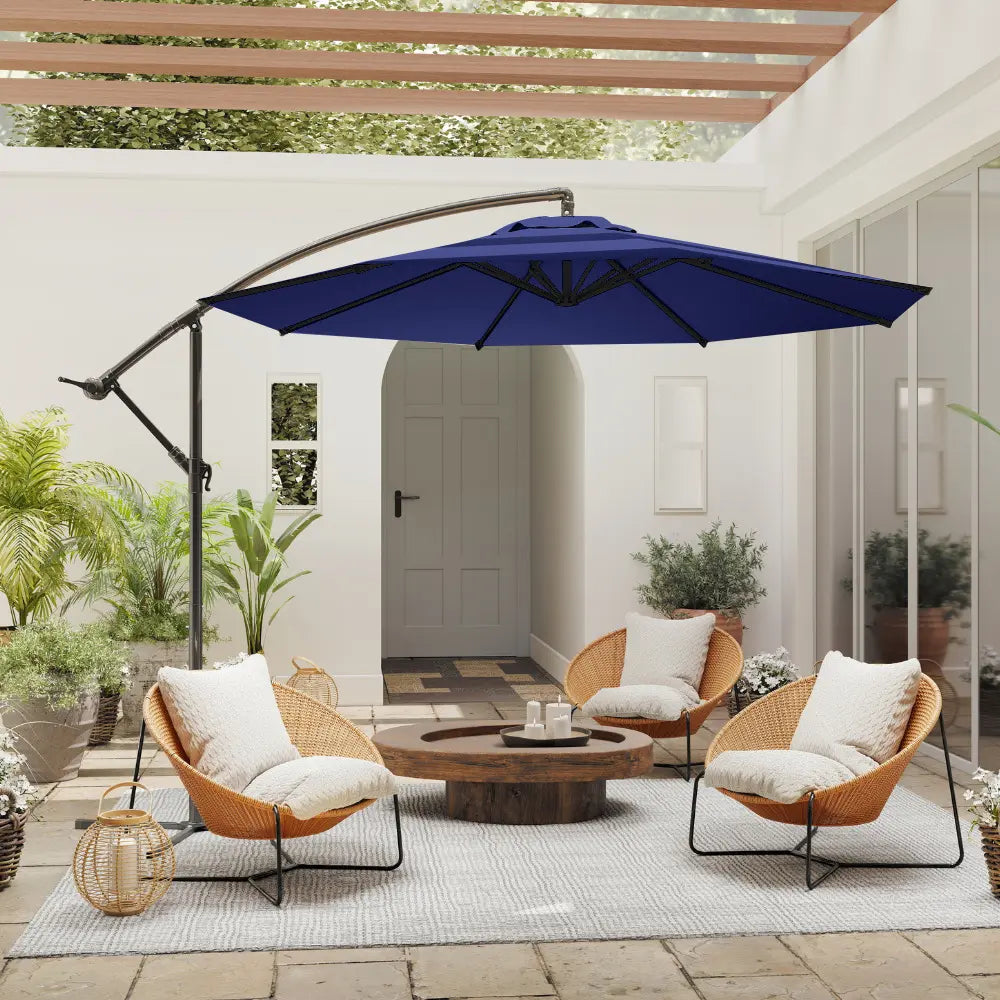 patio kingdom Offset Hanging Umbrella