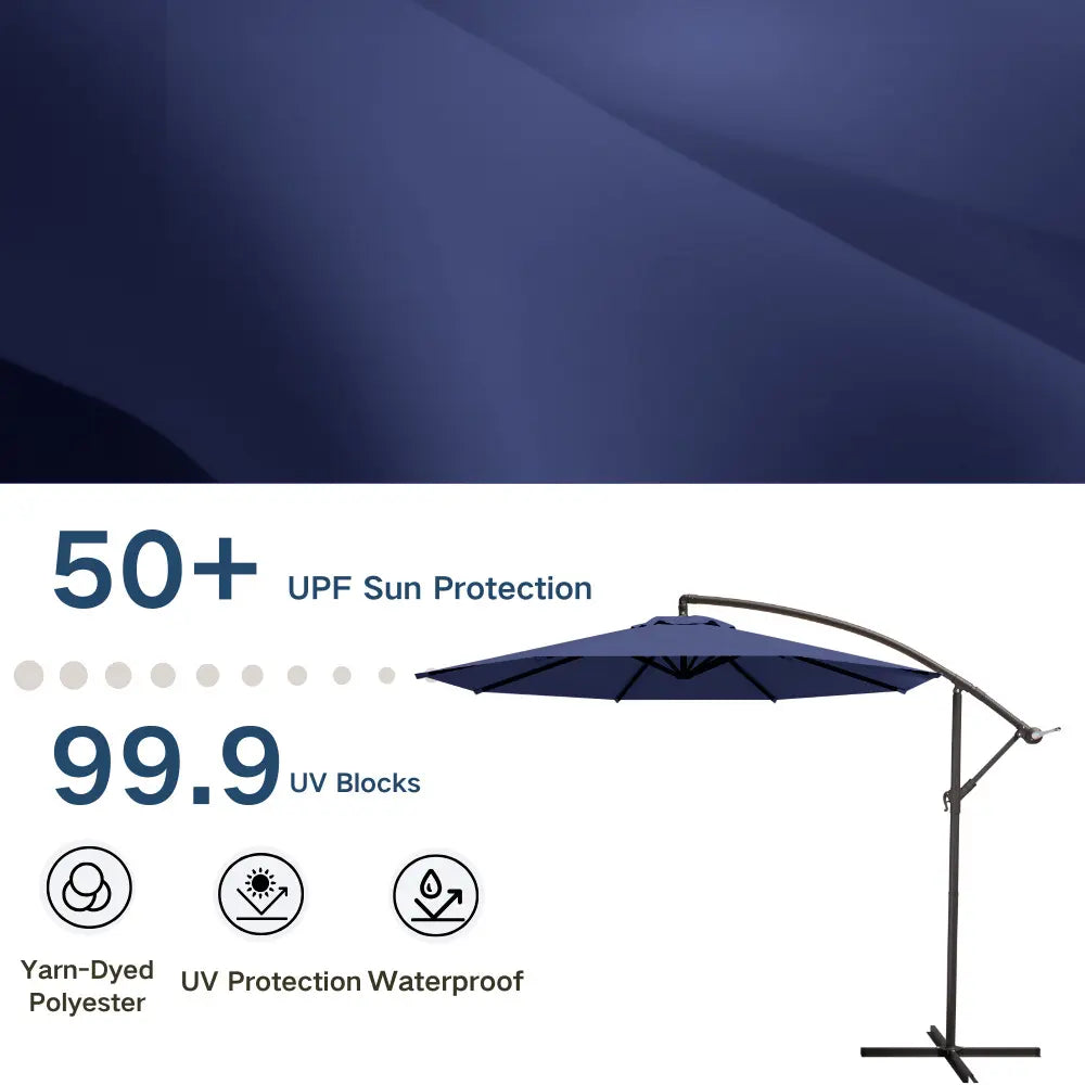 patio kingdom Offset Hanging Umbrella