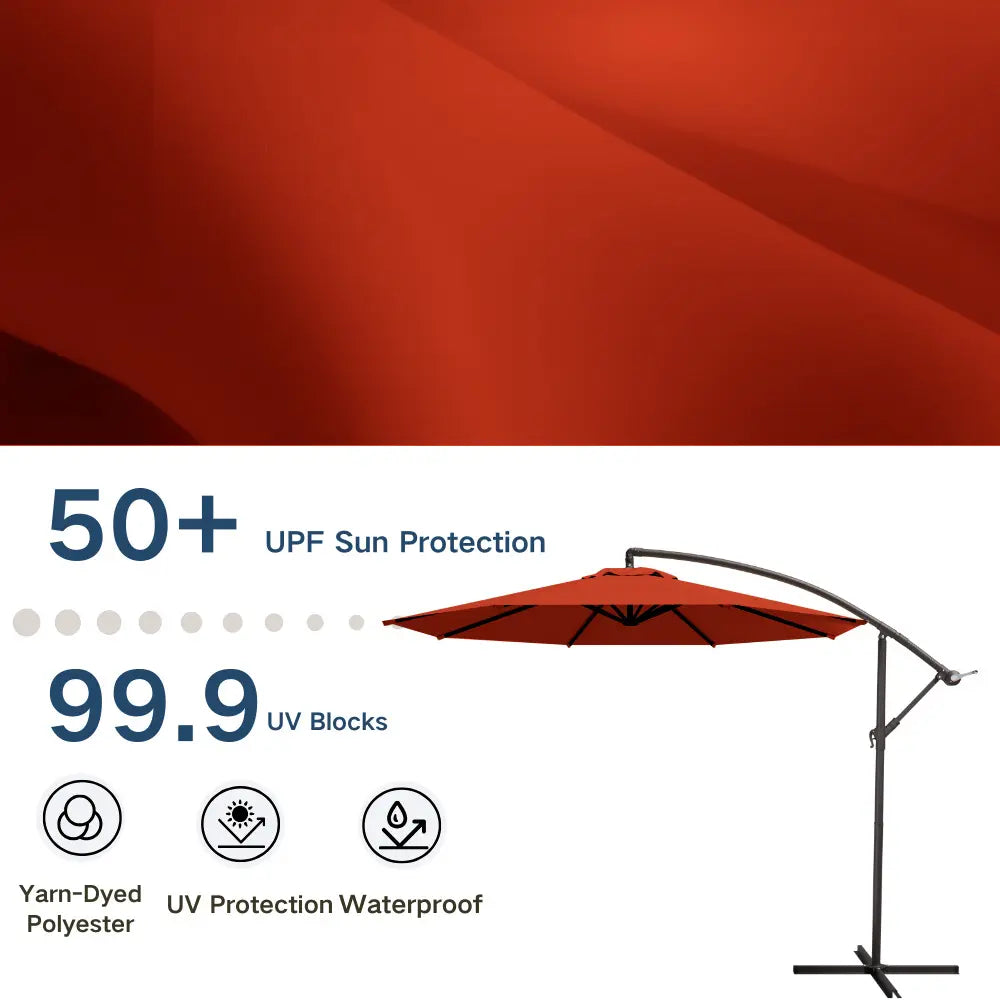 patio kingdom Offset Hanging Umbrella