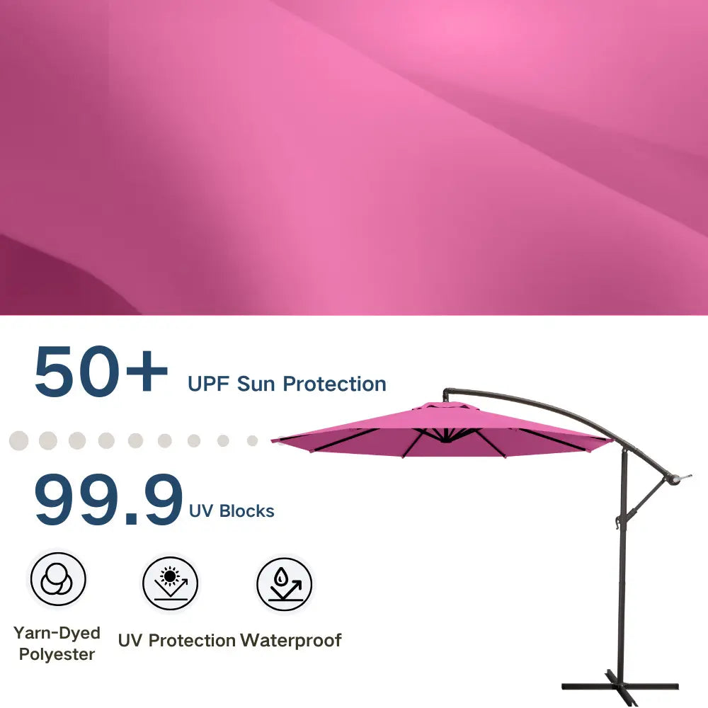 patio kingdom Offset Hanging Umbrella