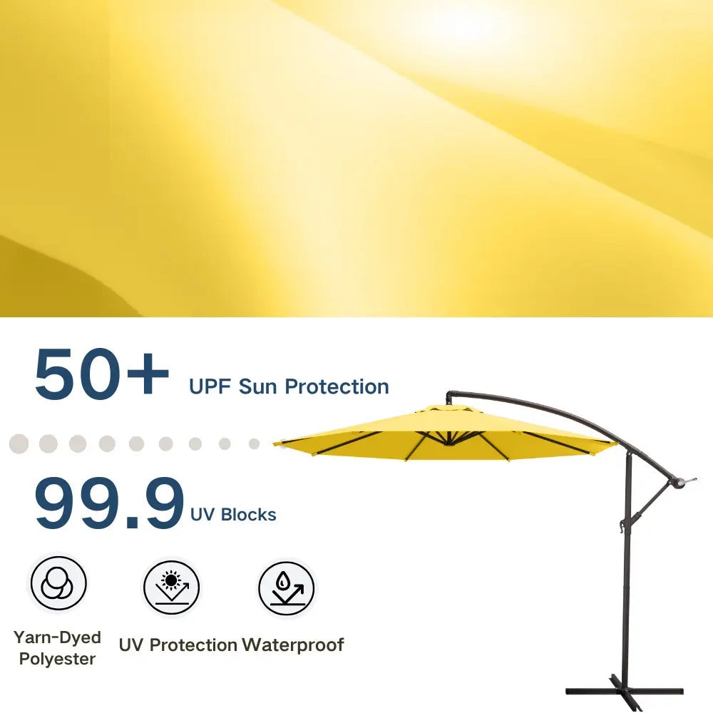 patio kingdom Offset Hanging Umbrella