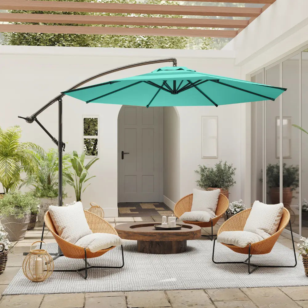 patio kingdom Offset Hanging Umbrella